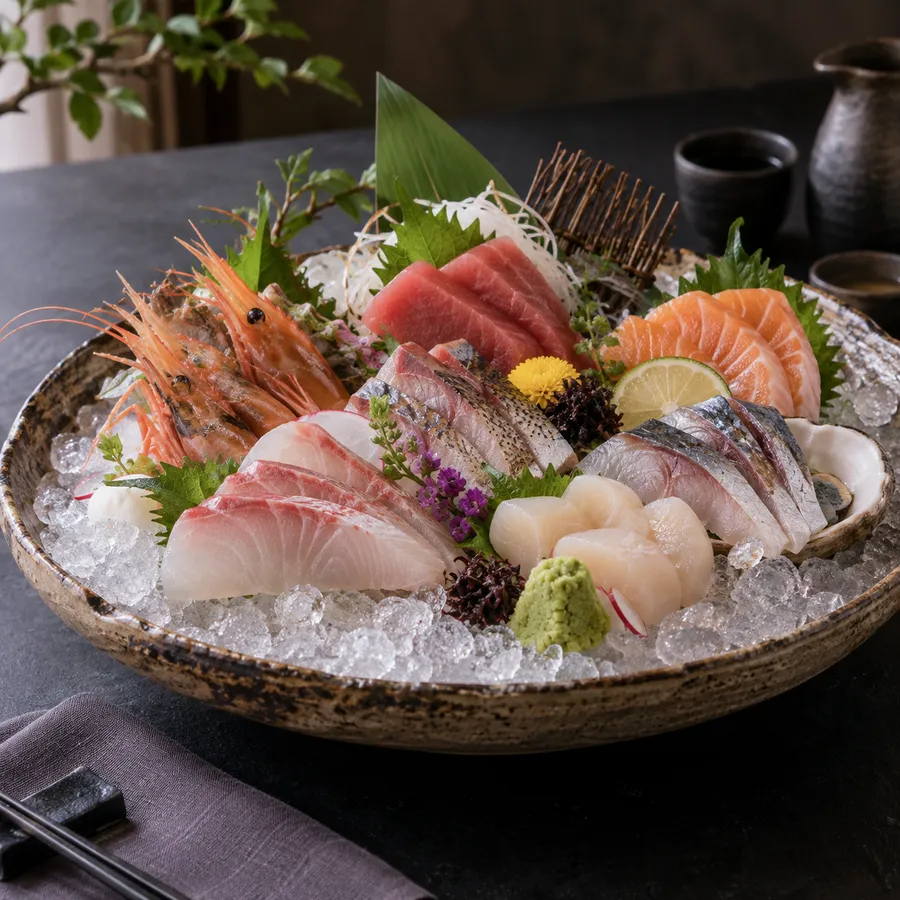 県産鮮魚の刺身盛り合わせ